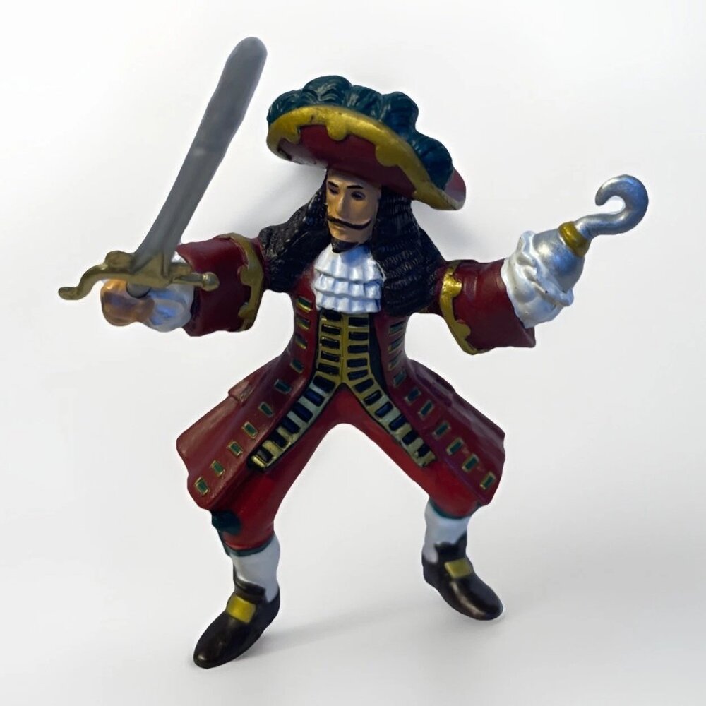 Papo 2004 Captain Corsair Pirate Sword and Hook Figure 39420 Toy 4 in Bandit